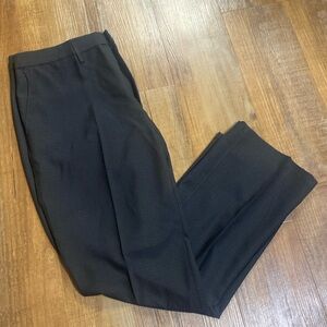 Haggar classic performace black windowpane slacks pants size 38 X 30